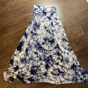 Tie Dye Maxi Skirt, Size Small